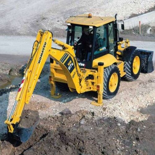 Aренда экскаватора-погрузчика Komatsu WB97S-5 в Минске
